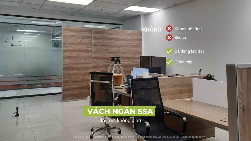 vách ngăn văn phòng